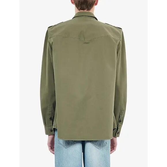 The Kooples Khaki Officer Style Shirt Jacket Men’s Size Small NWT MRSP $395 - Picture 2 of 10